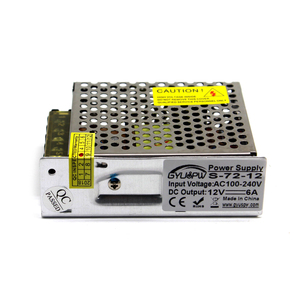 Fonte Chaveada 12V 6A 72W开关电源变压器AC110 220V直流电源Led照明央视影音和电视