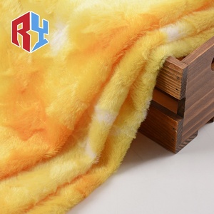 热销多色定制独特图案拉丝聚pv毛绒天鹅绒羊毛面料针织夏尔巴面料 - Product Image 2