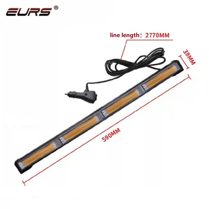 EURNS LED araba işık çubuğu 4/6/8 COB çok bölüm yol takas için yeni durum yanıp sönen Strobe şerit çatı uyarı işığı