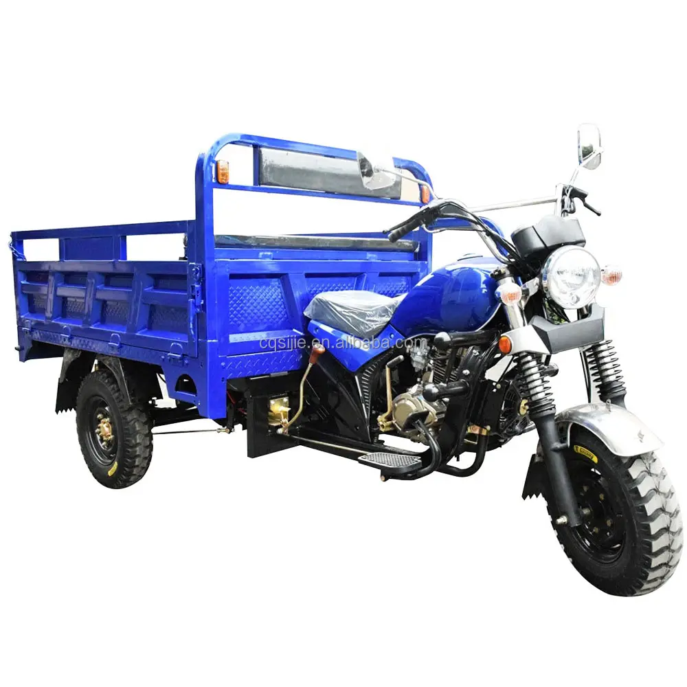 Great power motorized three wheel motorcycle gasoline trimoto moto cargas