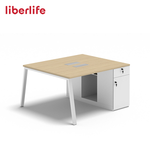 Muebles modernos Escritorio para empleados Estación DE TRABAJO PC Computadora Mesa de oficina de trabajo en equipo de dos asientos - Product Image 3