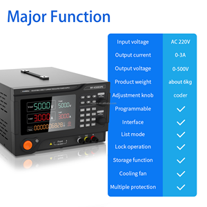 MYAmi 500V 3A 1500W Lab Bench top Variable einstellbare Gleichstrom versorgung mit Timer und programmier barer Software - Product Image 5