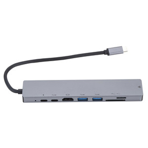 8n1 8 1 çok fonksiyonlu tip-c hub multiport dok istasyonu 8 in 1 usb hub 3.0 otg hub tipi c multiport dok istasyonu - Product Image 4
