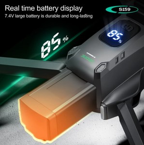 S159 FPV GPS Quadcopter Drone 4KHD çift kameralar LED dokunmatik ekran 25 dakika dayanıklılık engel kaçınma 3km büyük uzaktan RC - Product Image 4