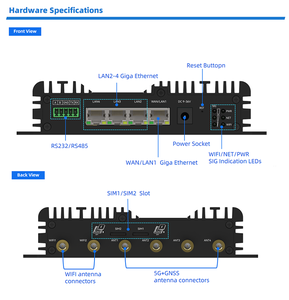 Wes WE-SRI821 CPE di động <span class=keywords><strong>Router</strong></span> <span class=keywords><strong>m2m</strong></span> LTE 5 gam mô-đun công nghiệp Gateway truyền dẫn không dây Ethernet thông tin liên lạc IOT sản phẩm - Product Image 3