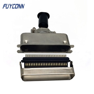 57-30500 Centronic Connector, DDK Solder 50 Pin <strong>Header</strong> <strong>Easy</strong> and Soft connection Champ Connector with Straight Metal Hood - Product Image 2
