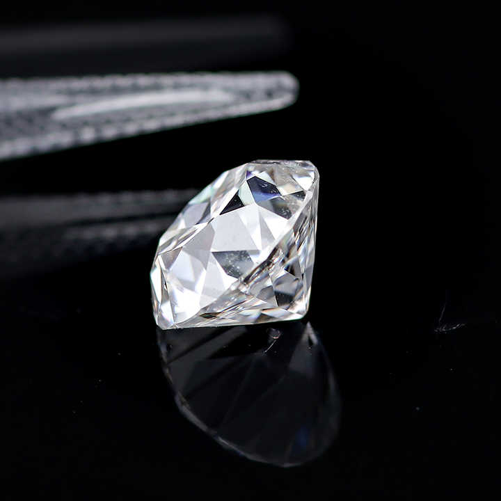 Gema de moissanita suelta, piedra preciosa de gran tamaño, corte europeo antiguo, incoloro, vvs, claro, blanco