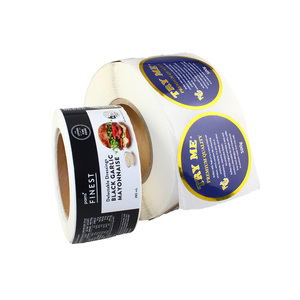 定制印刷防水粘合剂乙烯基食品贴纸标志贴纸，用于包装标签和标志展示 - Product Image 3