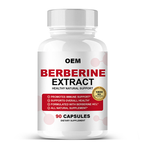 OEM özel etiket 97% özü berberin hidroklchloride madde takviyesi berberin kapsüller - Product Image 1