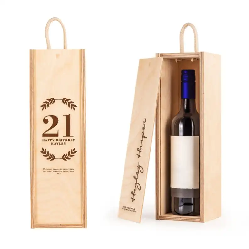 Boîte à personnaliser en bois, cadeau gravé sur mesure pour le marié et la mariée, cérémonie du vin de mariage