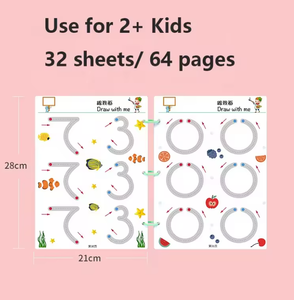 Pen Control Number Alphabet Reusable Handwriting Practice Book