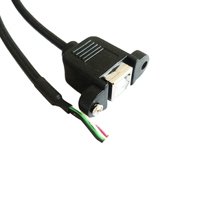 定制电缆5m JST接头端子电缆1m USB2.0 b型铜编织屏蔽面板安装程序手机模制5m - Product Image 1