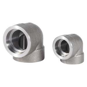 45D 90D 3000 # ปลอมข้อศอก B16.11 ANSI มาตรฐานเหล็กคาร์บอน DN20มาตรฐานเชื่อม3/4นิ้วปลอมแปลงข้อศอกด้าย - Product Image 5
