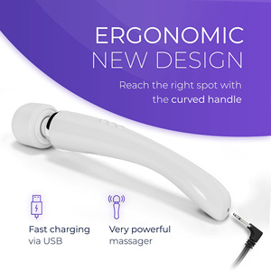 Мощный перезаряжаемый вибратор с логотипом - Product Image 4