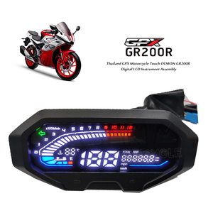 Thailand GPX Motorrad Touch DEMON GR200R Digitales LCD-Instrument Montage code Messgerät Uhr Wasser temperatur - Product Image 1