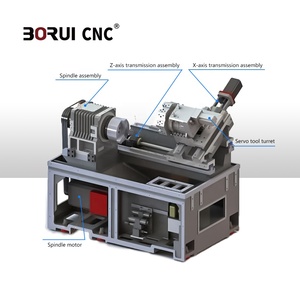 Yüksek kaliteli eğimli yatak CNC torna makinesi BR-150L eğimli yatak CNC torna makinesi <span class=keywords><strong>GSK</strong></span> Fanuc kontrolde sistemi - Product Image 2