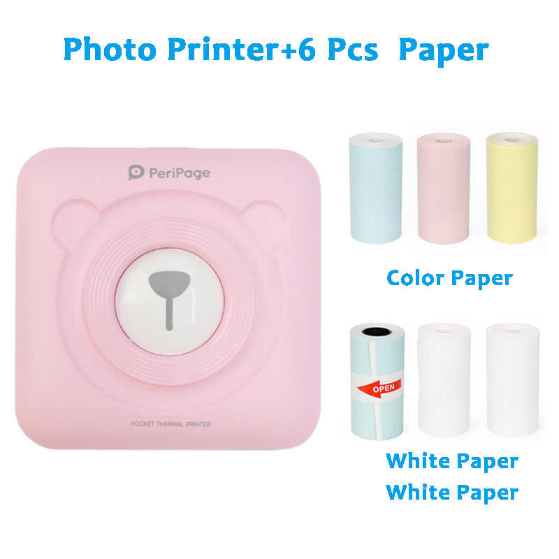 Papier rose et 6 PCs-2