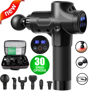 Pistola per massaggio di alta qualità con velocità di vibrazione a percussione con Logo personalizzato con motore Brushless pistola per massaggiatore per il rilassamento muscolare dei tessuti profondi - Product Image 1