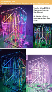 DMX512 RGB Wechselndes Magic 3D Matrix LED-Licht Pixel licht für kommerzielle veranstaltungs orte Hotel ausstellung Programmier barer 3D-LED-Lichtwürfel