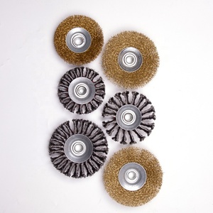Diy Industrial Cleaning Steel <strong>Wheel</strong> Type Curved Copper <strong>Wire</strong> <strong>Brush</strong> Oem Supported for Ship Rust Removal & <strong>Polishing</strong>