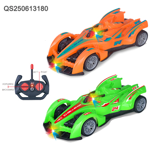 QS โมเดลรถแข่งของเล่น2สี27MHz r/c รีโมทคอนโทรลระดับ1:16พร้อมไฟ