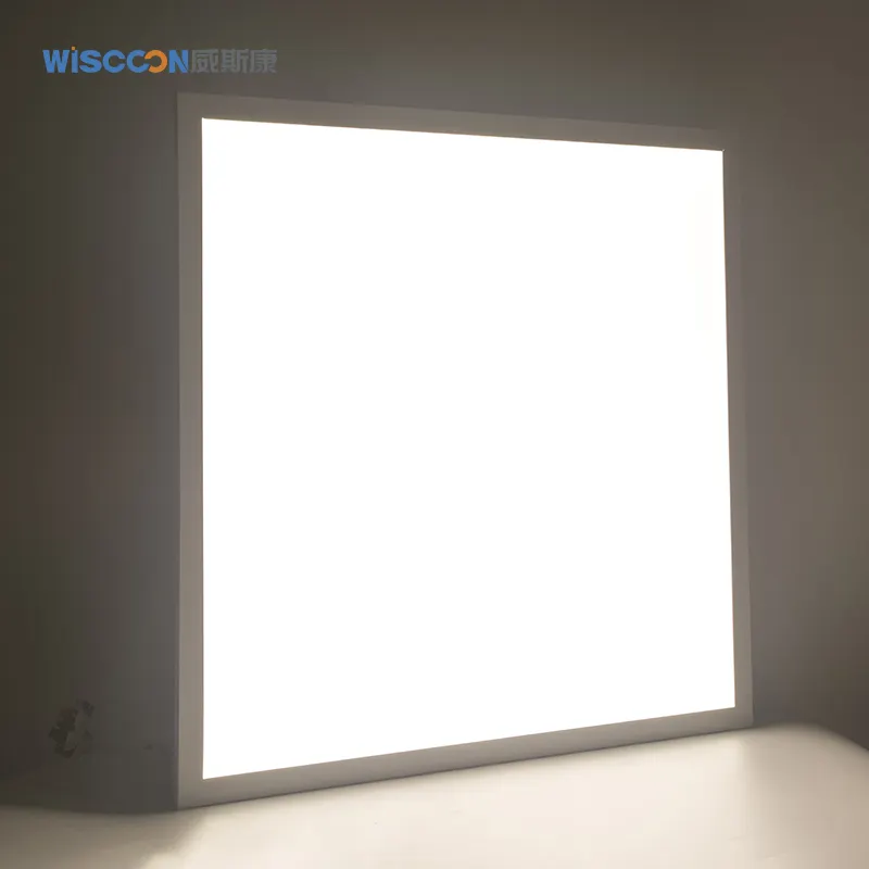 위스쿤 595x595mm 2ftx2ft 36w 48w LED 가장자리 조명 패널 100lm/w 5 년 보장 2x4 led 패널 조명 슬림 led deckenleuchte