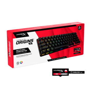 HyperX Alloy Origins 65 Red 65% RGB Mini teclado y ratón para juegos móviles Teclado mecánico para juegos de una mano - Product Image 1