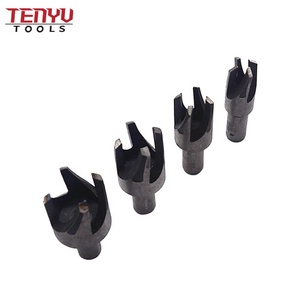 8Pcs Tapered <strong>Taper</strong> 5/8&quot; 1/2&quot; <strong>3</strong>/8&quot; 1/<strong>4</strong>&quot; Drill Bit Cutting Tool Round Tube Type Wood Plug Cutter Set with Straight Shank - Product Image 4