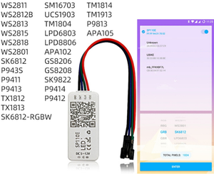 SP110E SK6812 APA102 WS2811 Pixel band Licht Pixel LED Controller DC 5V-24V LED Strip Controller - Product Image 5