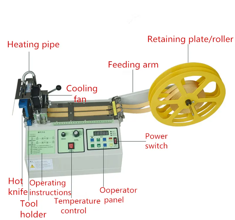WL-987 automatische nylon band schneide maschine heiße schneider maschine