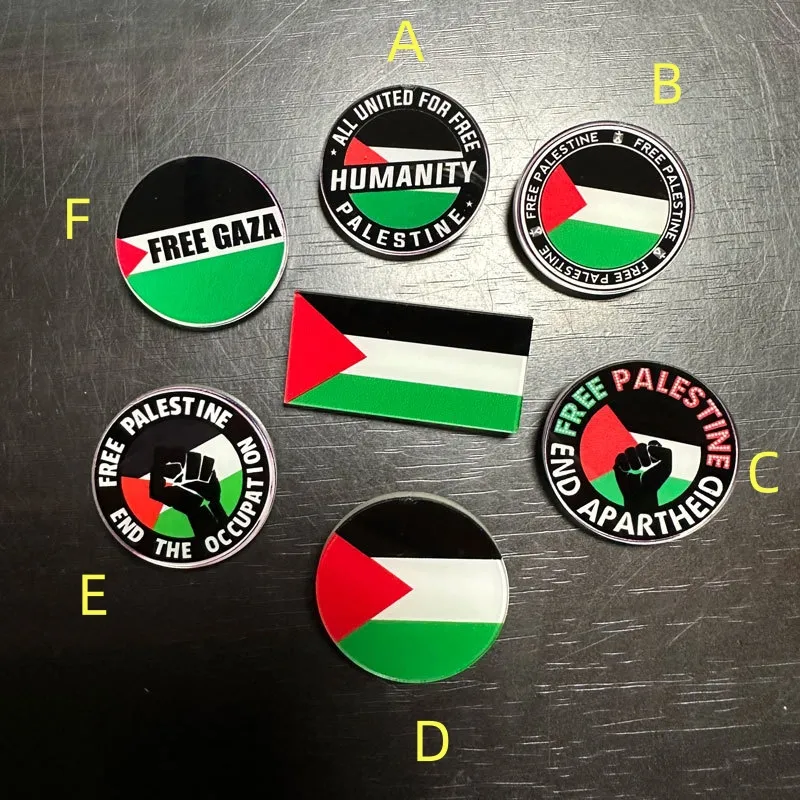 Venta al por mayor PIN de insignia de acrílico de Gaza Palestina