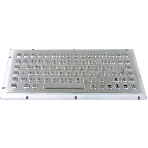 頑丈なパネルマウント工業用ステンレス鋼金属キーボード、12個のファンクションキー付き - Product Image 2