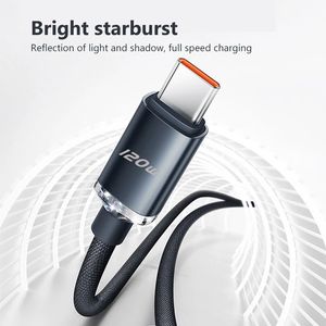 6A 120W USBCケーブルタイプC Huawei P40 Mate 4030 Honor Xiaomi 12 Pro Redmi Samsung用急速充電ケーブルデータコード