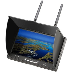 FPV LCD5802S 7 "7 inç çeşitlilik alıcı monitör LCD ekran 800*480 5.8G 40CH inşa DVR ile pil Video Multicopter için - Product Image 4