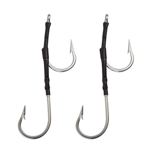 Factory Stainless Steel Chunking Trolling Southern Tuna Double Rigged <strong>Hook</strong> <strong>With</strong> <strong>Line</strong> Saltwater Fishing <strong>Hooks</strong> - Product Image 1