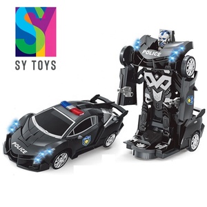 SY Toys Remote Control Light Musical One Key Transform Toys <strong>RC</strong> Car Robot - Product Image 3