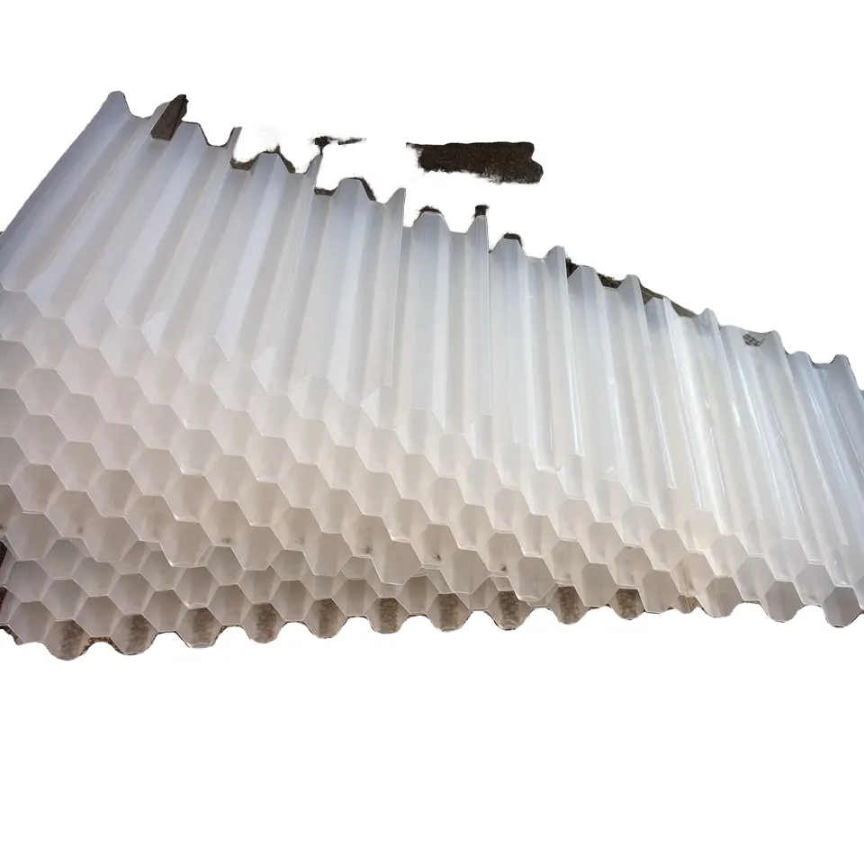 Tubo inclinado de panal con rejilla Frp Pvc plástico hexagonal panal embalaje producto tubo sedimentador medios