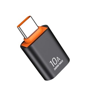 10A C型母到USB A公OTG适配器USB到c型转换器OTG适配器适用于Macbook三星电缆连接器适配器
