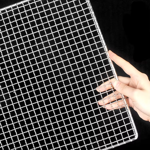Outdoor Charcoal Barbecue <strong>Net</strong> Dual-use <strong>Net</strong> 304 Stainless Steel Barbecue <strong>Net</strong> Round square for Sale - Product Image 4