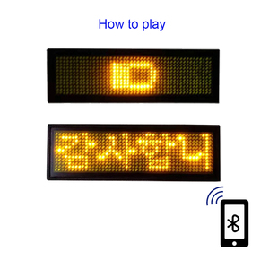 Kablosuz kontrol çoklu dil led adı etiketi programlanabilir mini led ekran kaydırma - Product Image 2