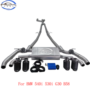 FDK ท่อคู่ที่พอดีกับ G30 BMW 540i 530i B58 3.0T ระบบไอเสีย G38ที่มีวาล์วและหลายสไตล์4เคล็ดลับ-เพิ่มเสียงและพลังงาน - Product Image 2