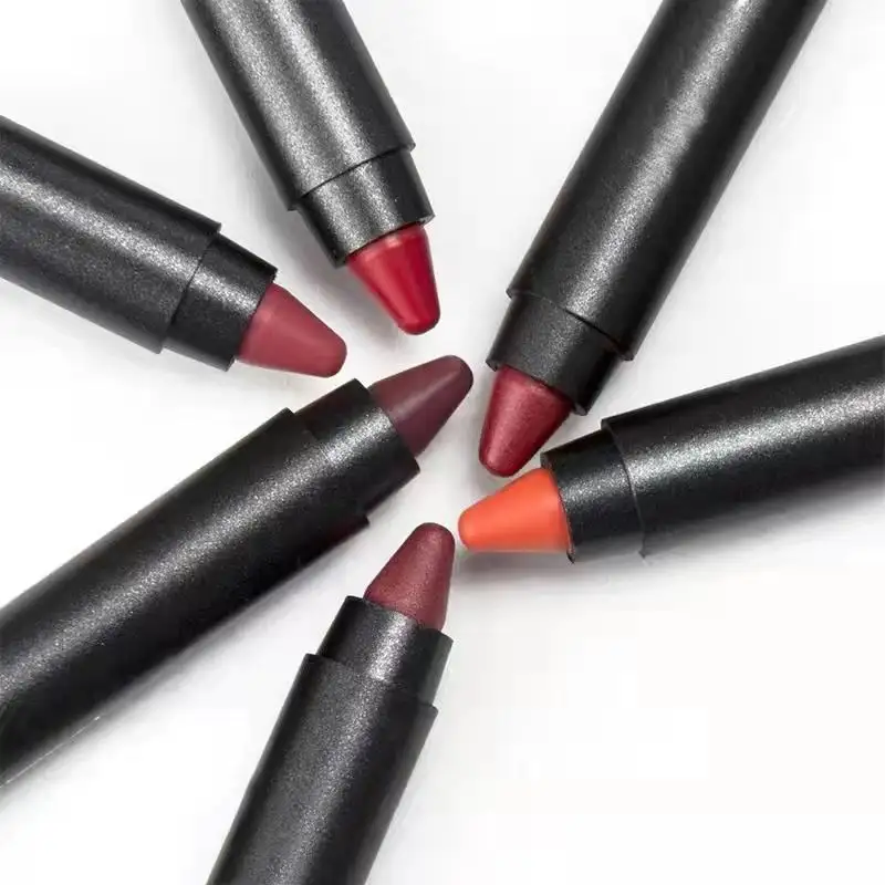 Cosmetics Makeup Custom New Matte Waterproof Vegan Crayon Lipstick Cream Wholesale Lip Liner No Box