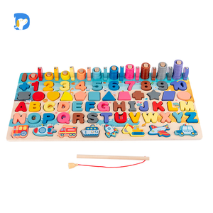 7 in 1対数ボード形状認識ナンバーパズル2〜4歳および5〜7歳の幼児教育玩具 - Product Image 3