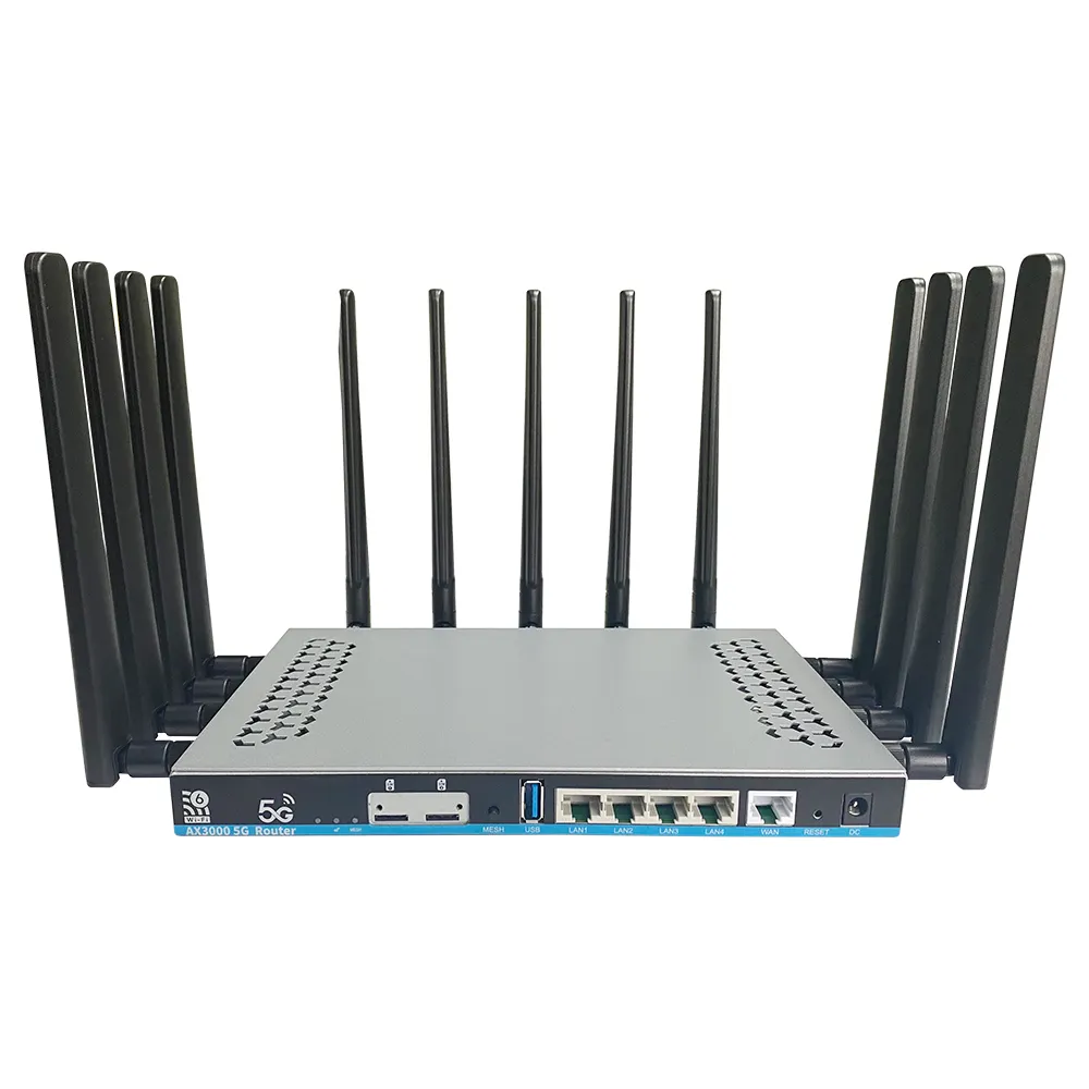 3000Mbps Wireless Speed Openwrt V21 Dual M.2 slot Router Wifi Mobile 5g Dual Sim Card Router Wifi