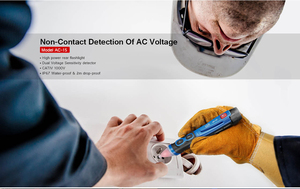 CEM AC-15EX ATEX Certificate CATIV-1000V , IP67 Water Proof &amp; 2m Drop-proof Sound and Light Alarm Non-contact Voltage <strong>NCV</strong> Tester