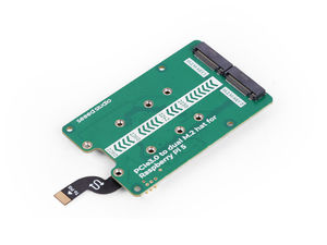 103110065 PCIe3.0 passare a doppio cappello M.2 per Raspberry Pi 5 supporto NVMe SSD supporto moduli Hailo8/8L - Product Image 2