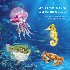 JIESTAR 2025 New Construction Building Block Set Sea Animal Model <strong>Toy</strong> for Children Light &amp; Cheap DIY Plastic <strong>Toy</strong> with Promotion - Product Image 5