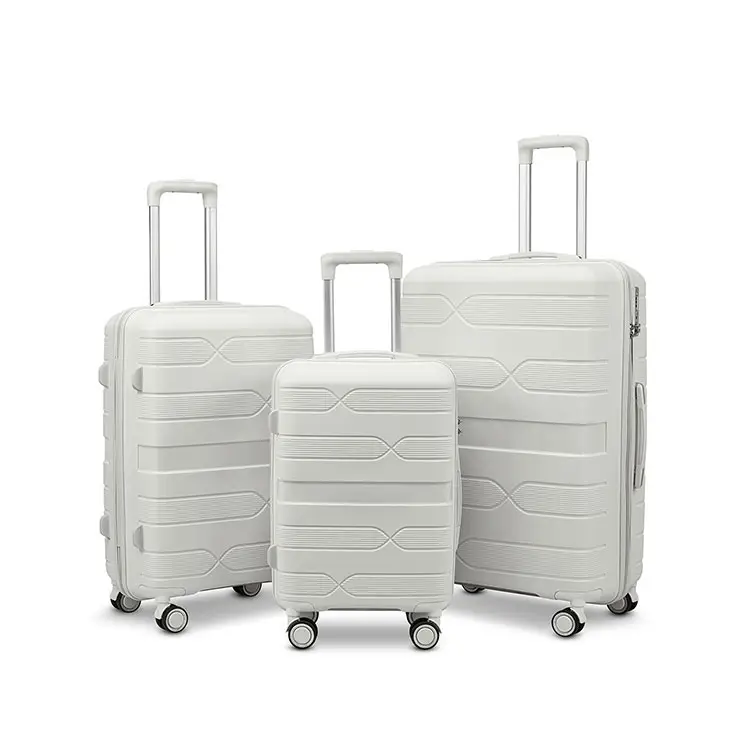 3 pieces PP Travel Bags Luggage set suitcase wheels hardshell carry on suitcase luggage trolley bags travel baggage sets