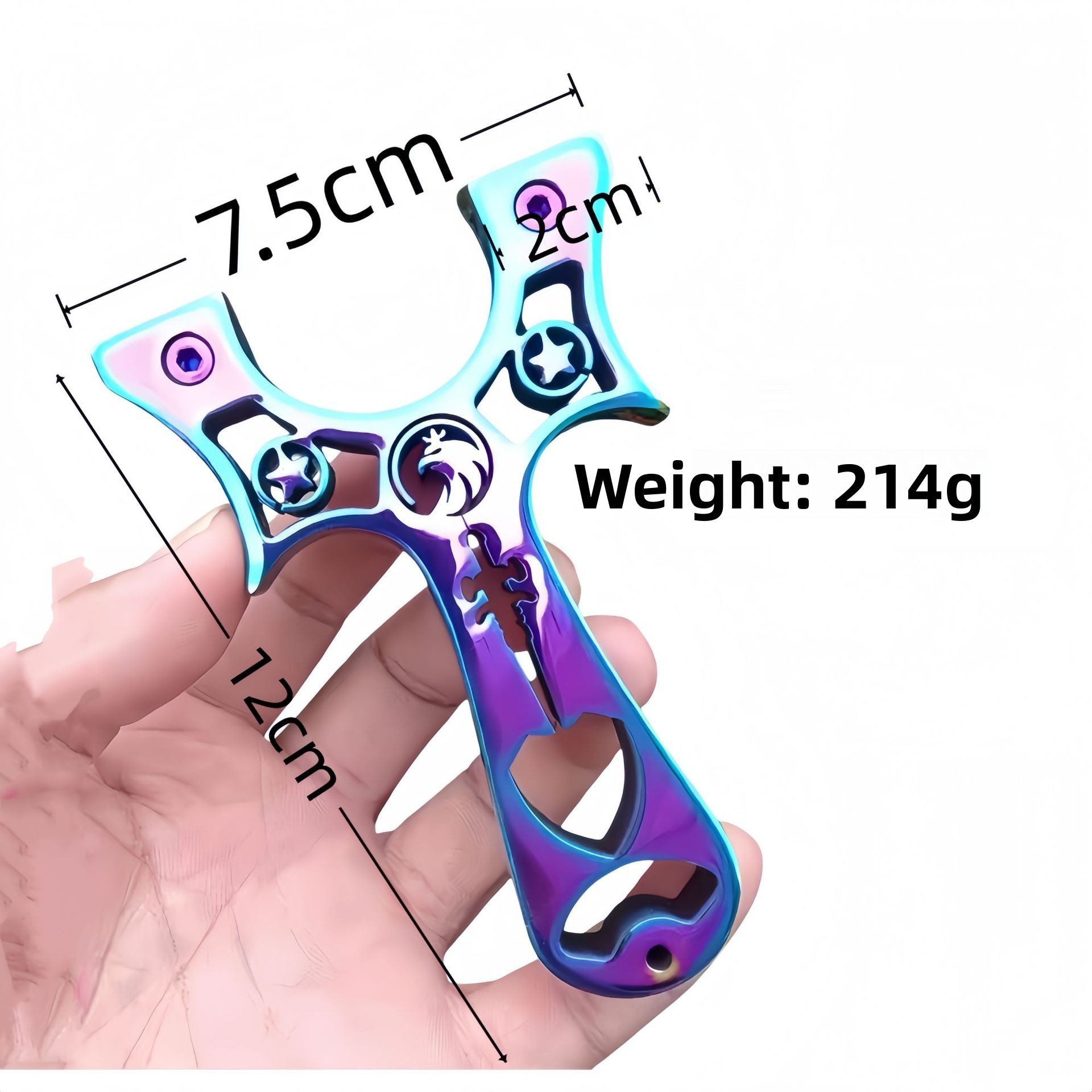 Colorful Double Star Sword silvery
