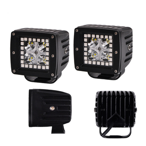 Square <strong>Led</strong> Work Light Waterproof IP67 <strong>Led</strong> Pod Cube Lights DC12V with RGB Halo <strong>2</strong> Pod 4 Pod - Product Image 3